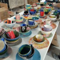 Ceramics being donated